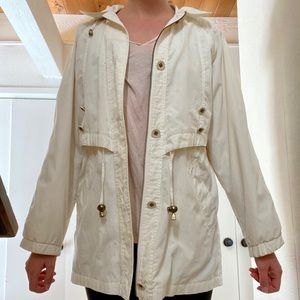 Vintage White Raincoat